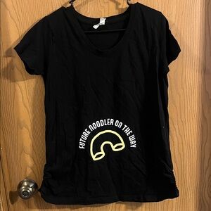 Noodles‎ & Company Future Noodler Women’s Black Maternity Shirt Medium